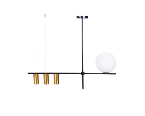 Основное фото Подвесной светильник Lumina Deco Drino LDP 6042-4 BK+MD: Купить в Интернет магазин освещения GCSVET.RU