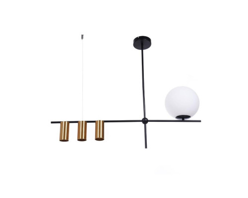 Дополнительное фото Подвесной светильник Lumina Deco Drino LDP 6042-4 BK+MD: Купить в Интернет магазин освещения GCSVET.RU