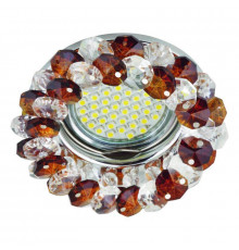 Светильник встраиваемый Fametto Fiore DLS-F130 GU5.3 Chrome/Brown