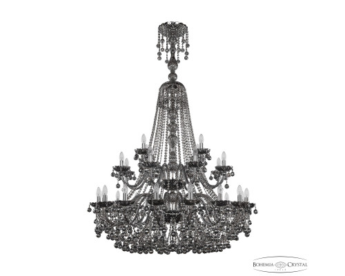 Основное фото Люстра подвесная Bohemia Ivele Crystal 1409/16+8+4/400/XL-164/2d Ni M731: Купить в Интернет магазин освещения GCSVET.RU