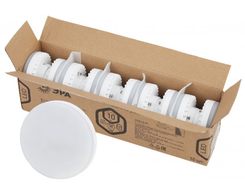 Основное фото Светодиодная лампочка Эра LED GX-10W-865-GX53 R (10-PACK) Б0045327: Купить в Интернет магазин освещения GCSVET.RU