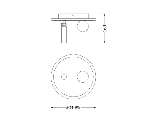 Дополнительное фото Светильник потолочный Escada 20022SMA/01LED SWH: Купить в Интернет магазин освещения GCSVET.RU