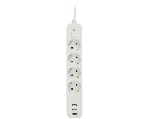 Дополнительное фото Сетевой фильтр Эра USF-4es-3m-3xUSBA-W Б0059569: Купить в Интернет магазин освещения GCSVET.RU