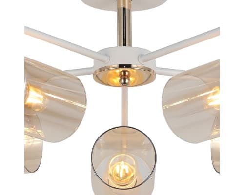 Дополнительное фото Люстра потолочная Illumico IL8248-5COU-79 WH GD: Купить в Интернет магазин освещения GCSVET.RU