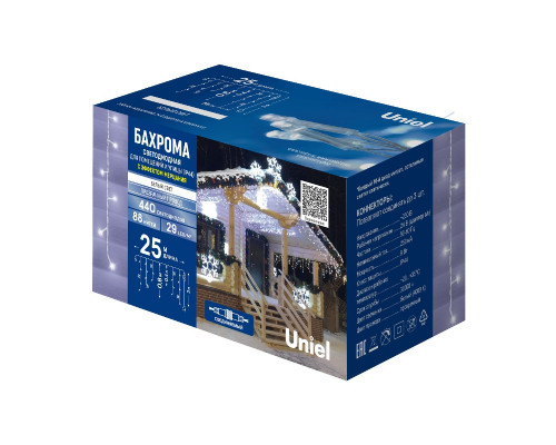 Дополнительное фото Уличная гирлянда Uniel ULD-B25006-440/TTK WHITE IP44 UL-00010885: Купить в Интернет магазин освещения GCSVET.RU