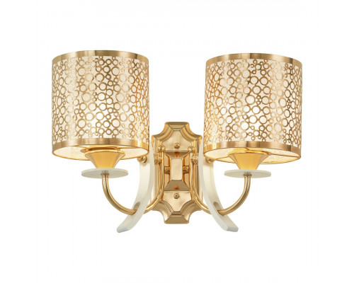 Дополнительное фото Настенный светильник Arte Milano Florentia-6067 306067/2W Wh/Gd: Купить в Интернет магазин освещения GCSVET.RU