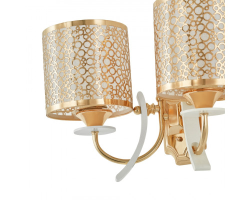 Дополнительное фото Настенный светильник Arte Milano Florentia-6067 306067/2W Wh/Gd: Купить в Интернет магазин освещения GCSVET.RU