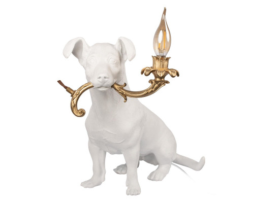 Основное фото Лампа настольная Loft IT Dog 10312 White: Купить в Интернет магазин освещения GCSVET.RU