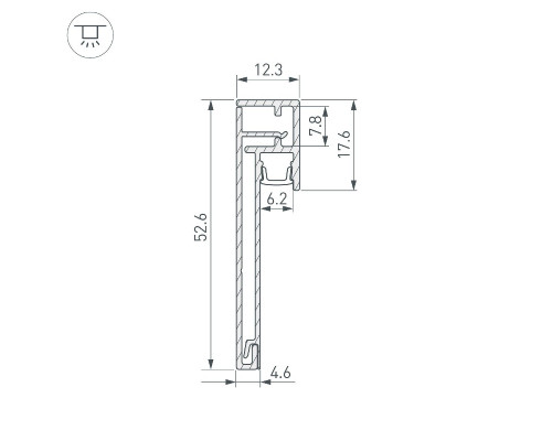 Дополнительное фото Профиль Arlight PLINTUS-H54B-2000 BLACK 046140: Купить в Интернет магазин освещения GCSVET.RU