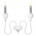 Дополнительное фото Настенный светильник iLamp Lady B88003-2 WH: Купить в Интернет магазин освещения GCSVET.RU