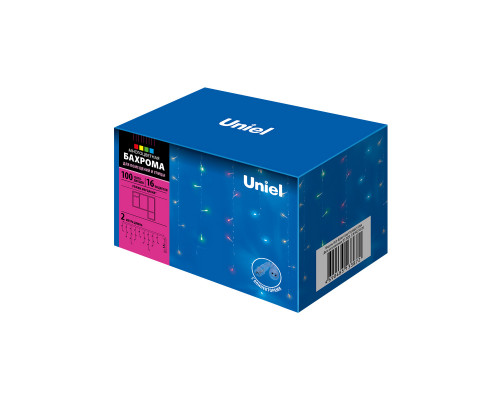 Дополнительное фото Уличная светодиодная гирлянда (UL-00007208) Uniel бахрома 220V разноцветный ULD-B2007-100/TTK Multi IP44: Купить в Интернет магазин освещения GCSVET.RU