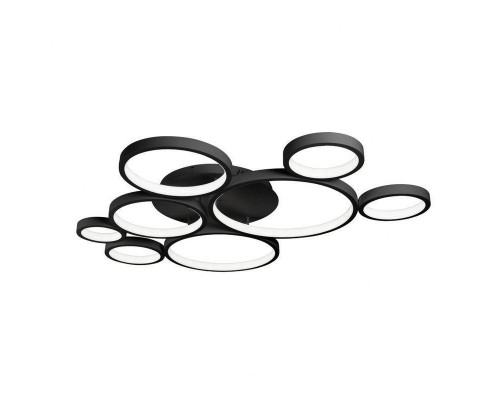 Основное фото Люстра потолочная LED iLedex Ring Star 9004-8L-X BK: Купить в Интернет магазин освещения GCSVET.RU