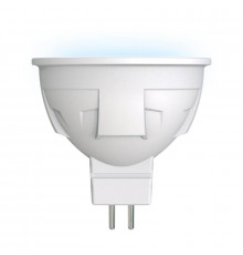 Светодиодная лампочка Uniel Яркая LED-JCDR 6W/NW/GU5.3/FR PLP01WH картон