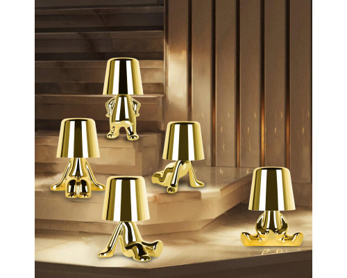 Дополнительное фото Лампа настольная Loft IT Brothers 10233/E Gold: Купить в Интернет магазин освещения GCSVET.RU