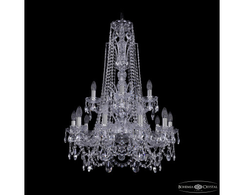 Основное фото Люстра подвесная Bohemia Ivele Crystal 1411/10+5/240/XL-94/2d Ni: Купить в Интернет магазин освещения GCSVET.RU