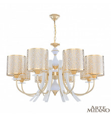 Люстра подвесная Arte Milano Florentia-6067 306067/8 Wh/Gd