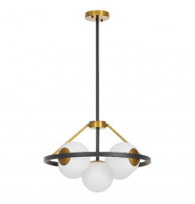Люстра подвесная Lumina Deco Donzano LDP 8034-5 BK+WT