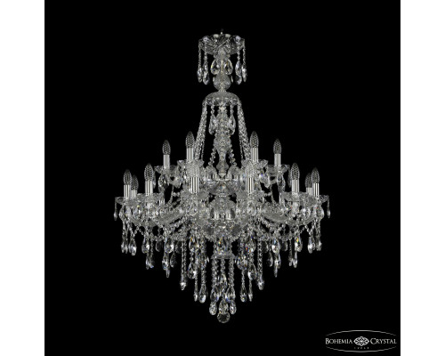 Основное фото Люстра подвесная Bohemia Ivele Crystal 1415/12+6/300/XL-114/2d Ni: Купить в Интернет магазин освещения GCSVET.RU