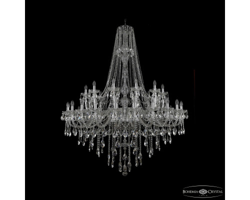 Основное фото Люстра подвесная Bohemia Ivele Crystal 1415/24+12+6/530/h-187 Ni: Купить в Интернет магазин освещения GCSVET.RU