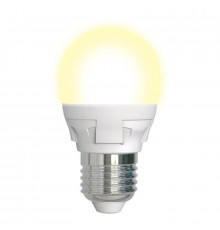 Лампа светодиодная диммируемая (UL-00004303) Uniel E27 7W 3000K матовая LED-G45 7W/3000K/E27/FR/DIM PLP01WH