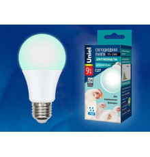 Светодиодная лампа для диммера для бройлеров Uniel E27 9W LED-A60-9W/SCBG/E27/FR/DIM IP65 PLO65WH
