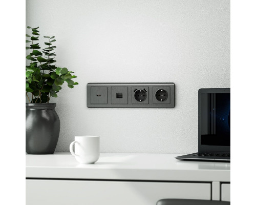 Дополнительное фото Накладка для телефонной розетки RJ-11 Werkel 4690389158711 W1192004 a050743: Купить в Интернет магазин освещения GCSVET.RU