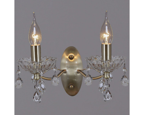 Основное фото Настенный светильник Illumico IL0265-2WSQ-24 AB CASTOR: Купить в Интернет магазин освещения GCSVET.RU