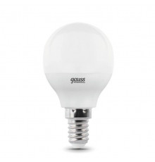 Светодиодная лампа для диммера Gauss E14 7W 6500K шар матовый 105101307-D