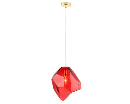 Основное фото Светильник подвесной Crystal Lux NUESTRO SP1 GOLD/RED: Купить в Интернет магазин освещения GCSVET.RU