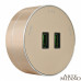 Дополнительное фото Трековая розетка Arte Milano Am-track-sockets 380011TS/USBx2 Gold: Купить в Интернет магазин освещения GCSVET.RU