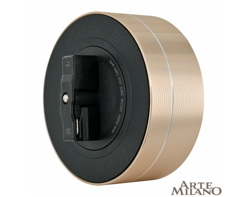 Дополнительное фото Трековая розетка Arte Milano Am-track-sockets 380011TS/USBx2 Gold: Купить в Интернет магазин освещения GCSVET.RU