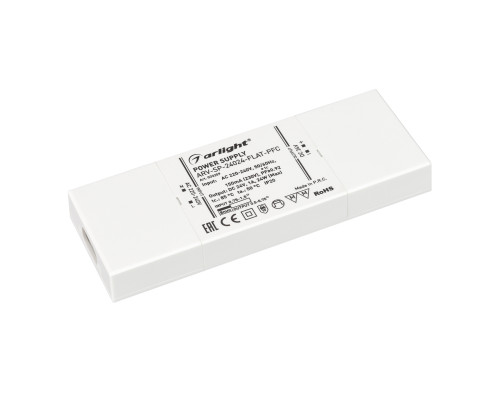 Основное фото Сетевой адаптер Arlight ARV-SP-24024-Flat-PFC (24V, 1A, 24W) 033259: Купить в Интернет магазин освещения GCSVET.RU