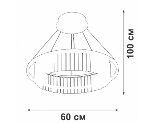 Дополнительное фото Люстра подвесная Vitaluce V5401-1/1S: Купить в Интернет магазин освещения GCSVET.RU