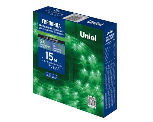 Дополнительное фото Уличная гирлянда Uniel ULD-D50 15M/С08 IP44 GREEN UL-00010909: Купить в Интернет магазин освещения GCSVET.RU
