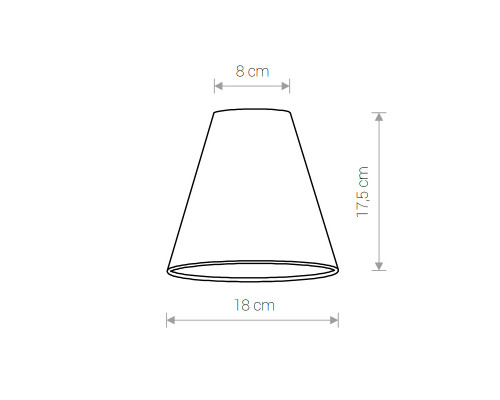 Дополнительное фото Абажур для светильника Nowodvorski Cameleon Cone S 8504: Купить в Интернет магазин освещения GCSVET.RU