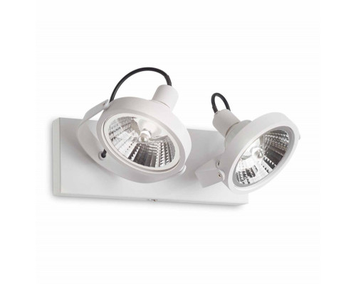 Основное фото Светильник спот Ideal Lux Glim PL2 Bianco 200200: Купить в Интернет магазин освещения GCSVET.RU
