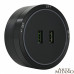 Дополнительное фото Трековая розетка Arte Milano Am-track-sockets 380066TS LED/USBx2 Black: Купить в Интернет магазин освещения GCSVET.RU