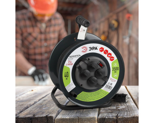 Дополнительное фото Удлинитель силовой Эра RMx-4es-3x1.5-40m-IP44(KG) Б0046848: Купить в Интернет магазин освещения GCSVET.RU