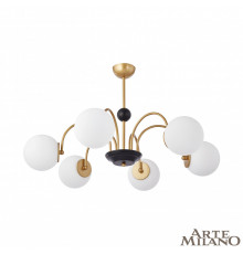 Люстра потолочная Arte Milano Napoli 312066/D850/6 BS/BK
