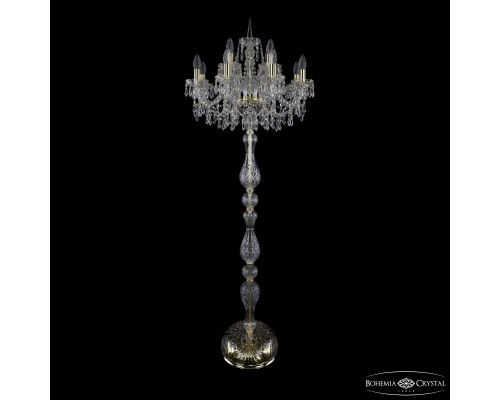Основное фото Напольный светильник Bohemia Ivele Crystal 1403T1/8+4/195-165 G: Купить в Интернет магазин освещения GCSVET.RU
