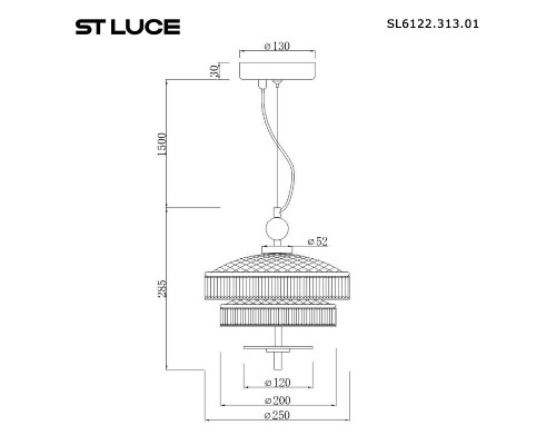 Дополнительное фото Светильник подвесной ST Luce Oriental SL6122.313.01: Купить в Интернет магазин освещения GCSVET.RU