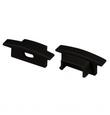 Заглушка Arlight LINE-2308-F BLACK с отверстием 040320