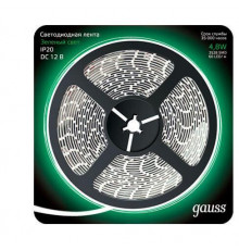 Лента светодиодная Gauss 4,8W/m 60LED/m 2835SMD зеленый 5M 312000605