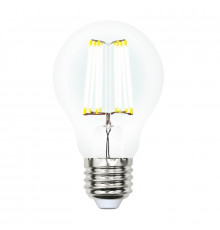 Филаментная лампа светодиодная (UL-00002626) Uniel E27 10W 4000K прозрачная LED-A60-10W/NW/E27/CL PLS02WH