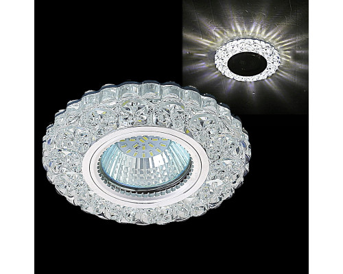 Основное фото Светильник встраиваемый Reluce 51608-9.0-001MN MR16+LED3W WH: Купить в Интернет магазин освещения GCSVET.RU