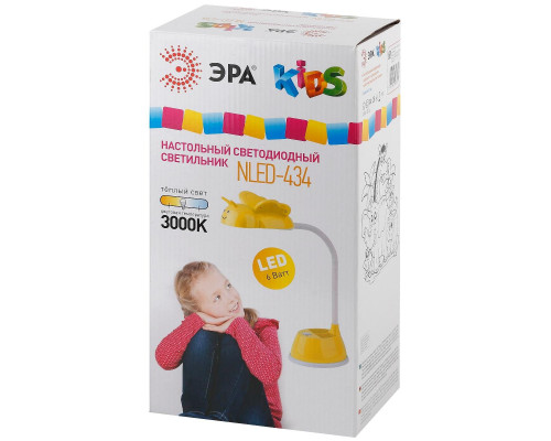 Дополнительное фото Лампа настольная ЭРА NLED-434-6W-Y Б0031618: Купить в Интернет магазин освещения GCSVET.RU