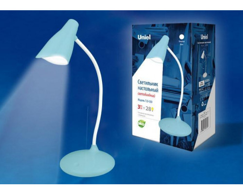 Основное фото Лампа настольная (UL-00004142) Uniel TLD-559 Blue/LED/280Lm/5000K/Dimmer: Купить в Интернет магазин освещения GCSVET.RU