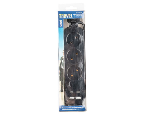 Дополнительное фото Удлинитель Uniel S-CT3-1,8UC BLACK UL-00011139: Купить в Интернет магазин освещения GCSVET.RU