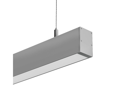 Основное фото Линейный Светильник подвесной Arlight SP-LINE-HANG-4970-L970-41W Day4000 (RAL9006, 120 deg, 230V) 049577: Купить в Интернет магазин освещения GCSVET.RU