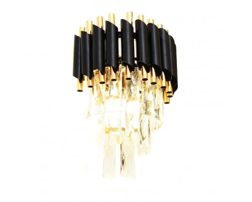 Дополнительное фото Светильник настенный Lumina Deco Funneli LDW 6003-2 BK+F.GD: Купить в Интернет магазин освещения GCSVET.RU